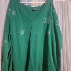 Green Star Sweater